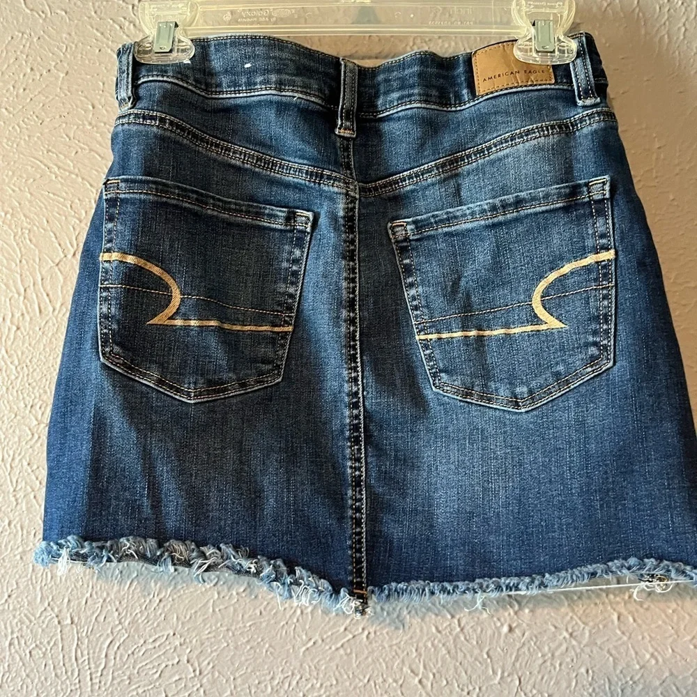 American Eagle Denim Hi-Rise Next level‎ Stretch Mini Skirt - Size 4